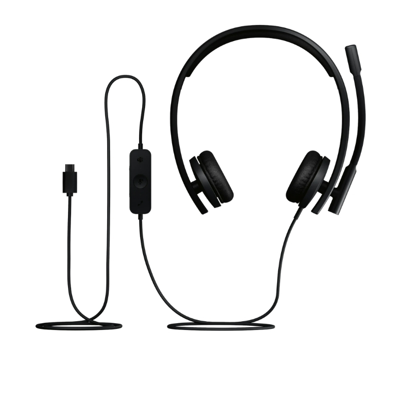 H570E Stereo Headset, Teams, Schwarz USB-C