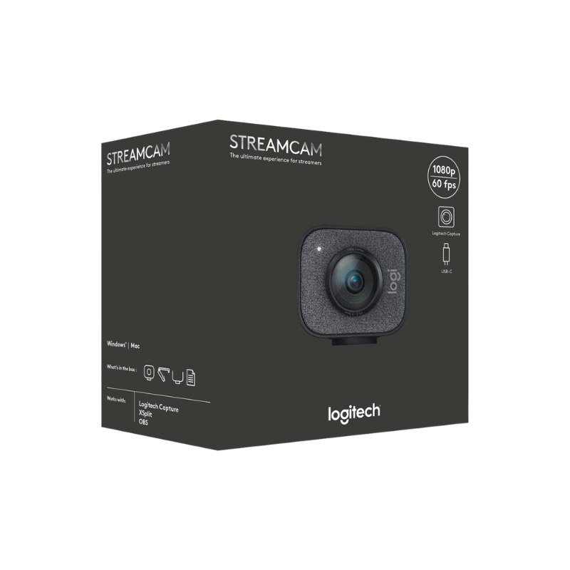 Webcam StreamCam grau