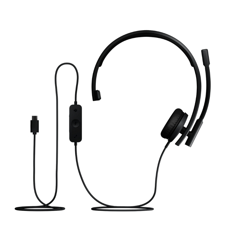 H570E Mono Headset, Teams, Mono, USB-C, Schwarz