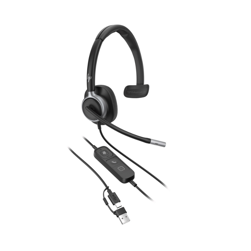 Poly Mission 615 Mono USB C/A Wired Headset
