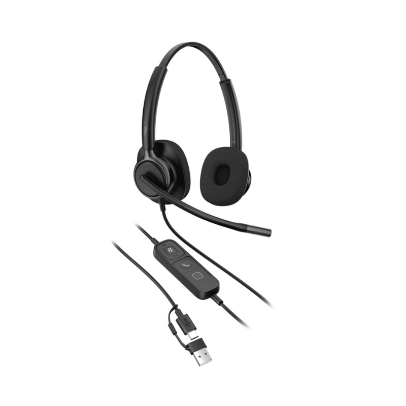 Poly Mission 425 Stereo USB C/A Headset Classic