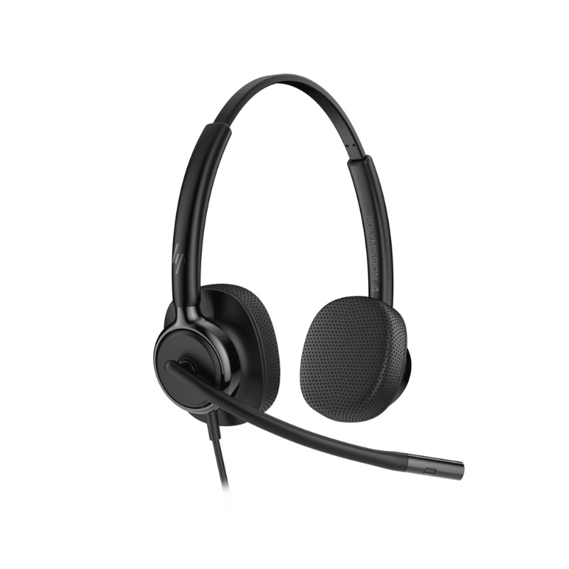 Poly Mission 425 Stereo USB C/A Wired Headset