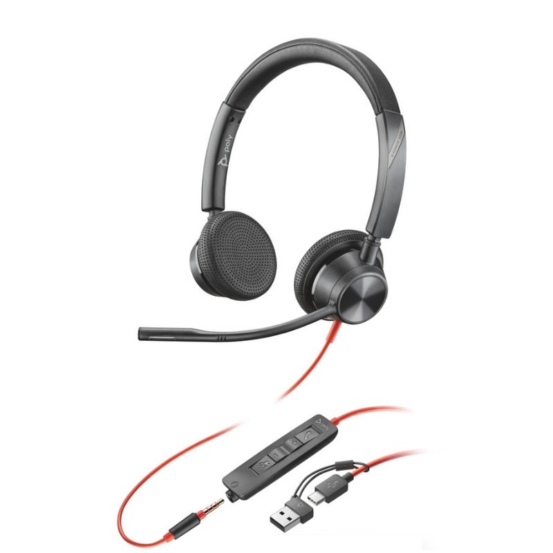 Blackwire 3325 Stereo USB-C/3,5 mm + USB-C/A