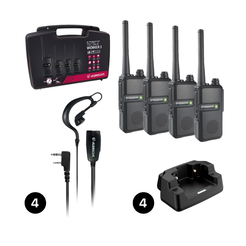 Tectalk Worker 3 – 4er Kofferset